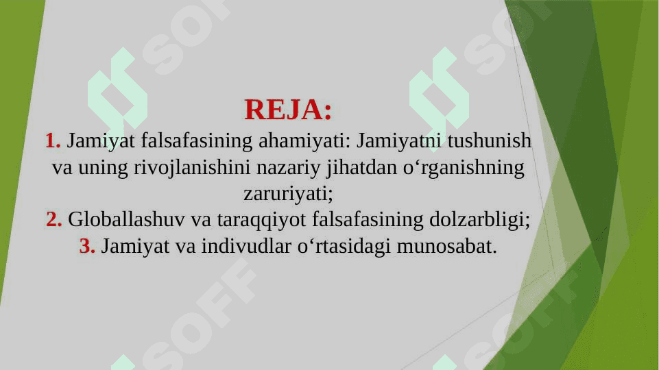 Jamiyat falsafasi. Globallashuv va taraqqiyot falsafasi (TAQDIMOT) 2