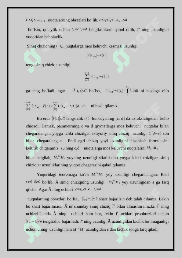 Egri chiziqning parametrik tenglamalari. 3