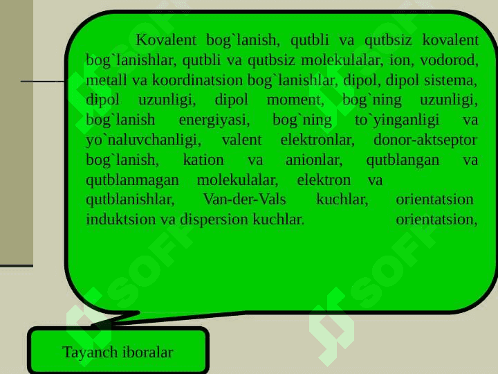 Kimyoviy bog'lanish va molekulalar tuzilishi 3