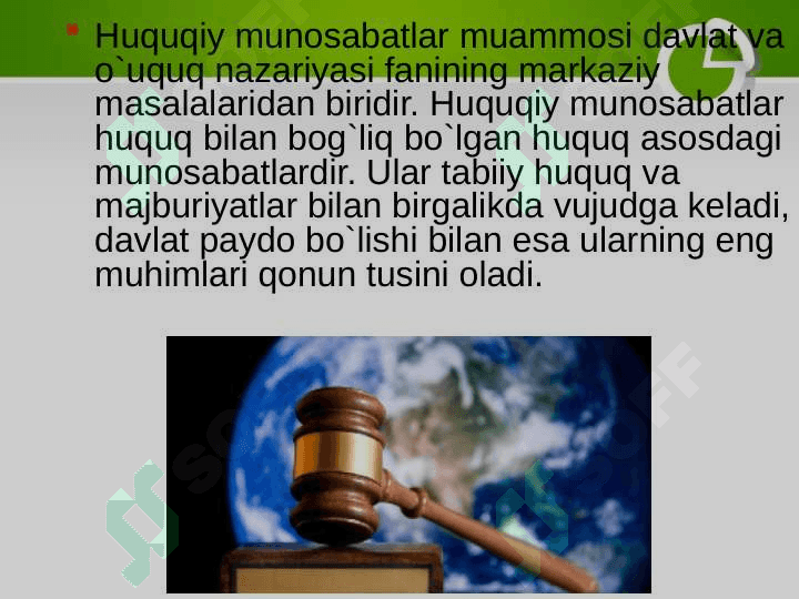 Huquqiy munosabat 3
