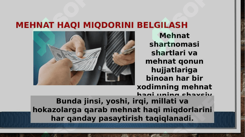 Mehnatga haq to‘lash va intizom 2