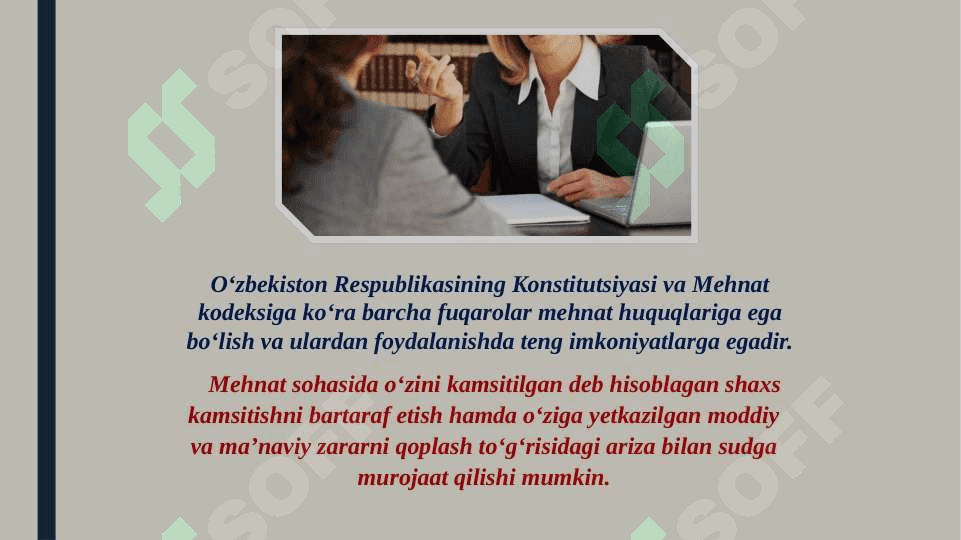 Mehnatga oid munosabatlar 5