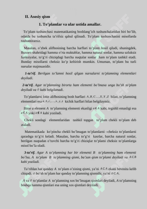TO`PLAMLARNI AKSLANTIRISH VA UNING TURLARI 4