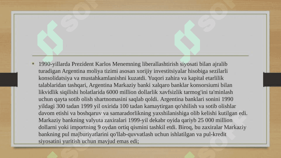 Argentina bank tizimi 3