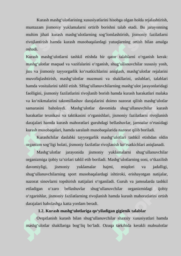 Kurash mashg‘uloti vositalari 8