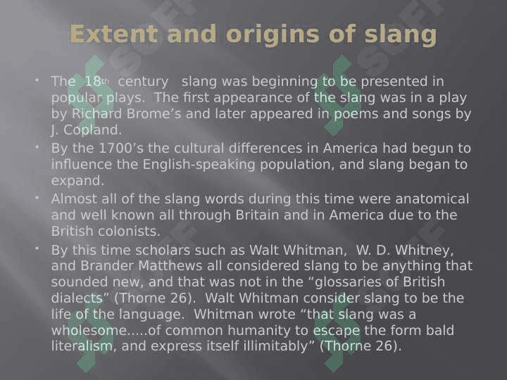 Slang. Words and gender 6
