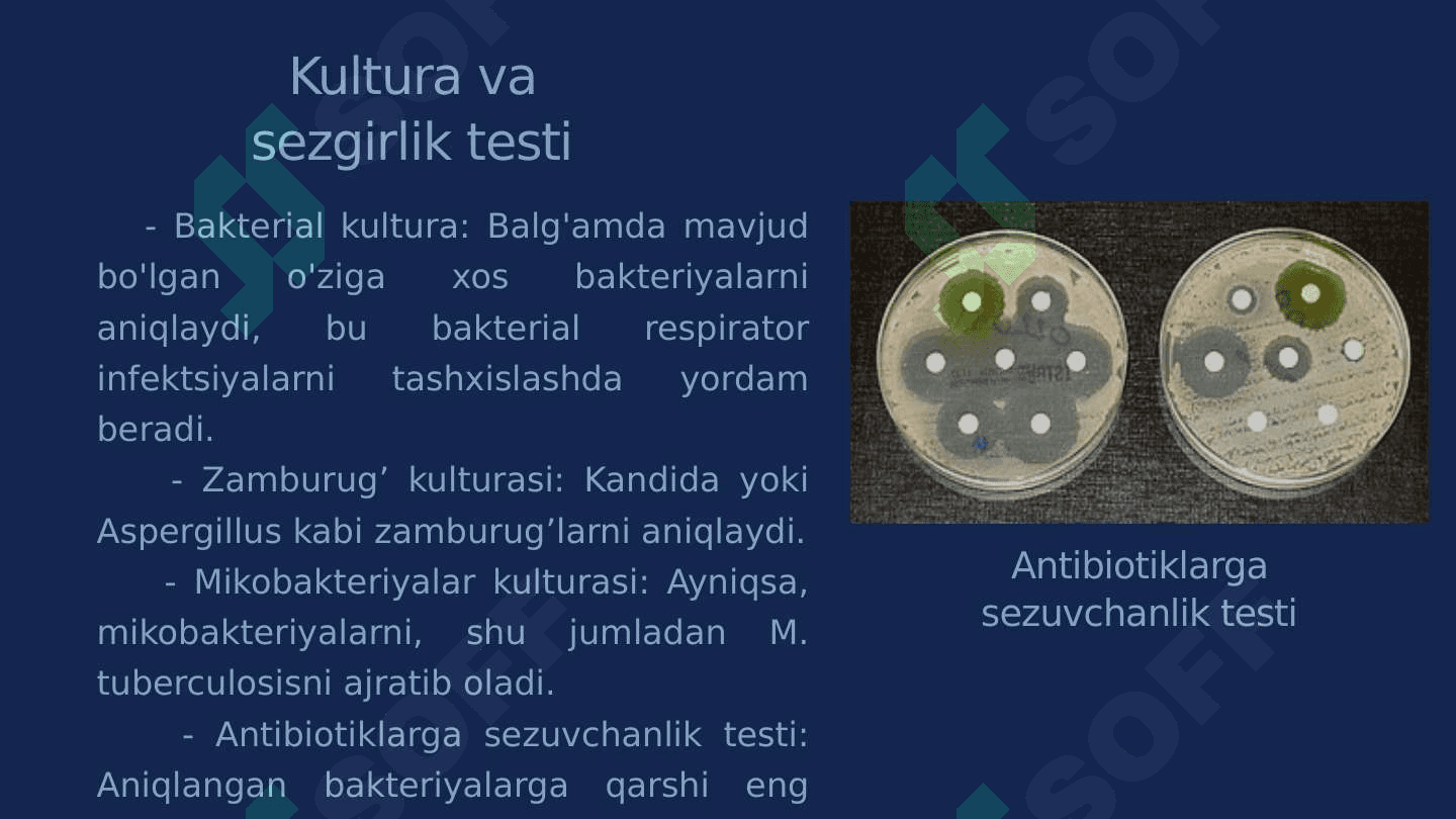 Nafas yo'llari kasalliklarida balg'amni klinik laborator tekshirish usullari 4