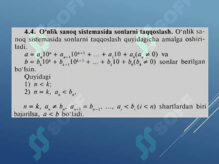 Sanoq sistemalari 8