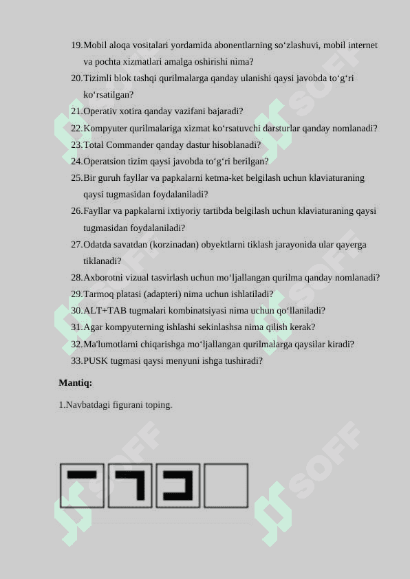 Davlat xizmatchisi agros test 2025 2