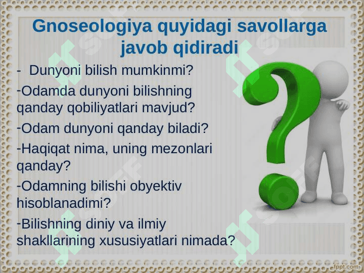 BILISH  FALSAFASI 4