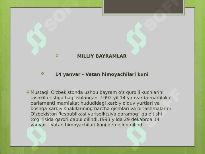 O'zbekiston milliy bayramlari 2