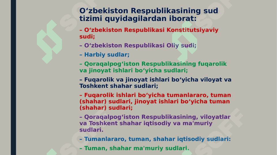 O‘zbekiston Respublikasi sud tizimi 3