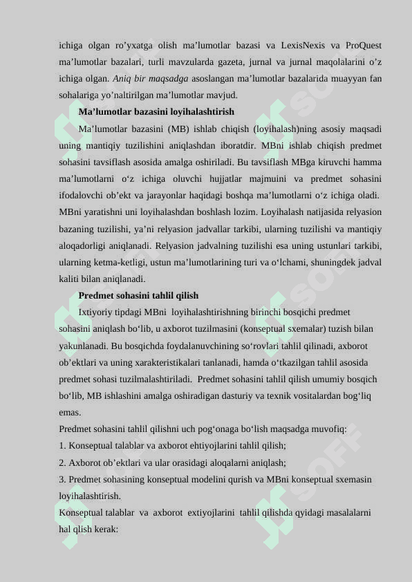 Aeraport ma`lumotlar bazasini loyihalash 8