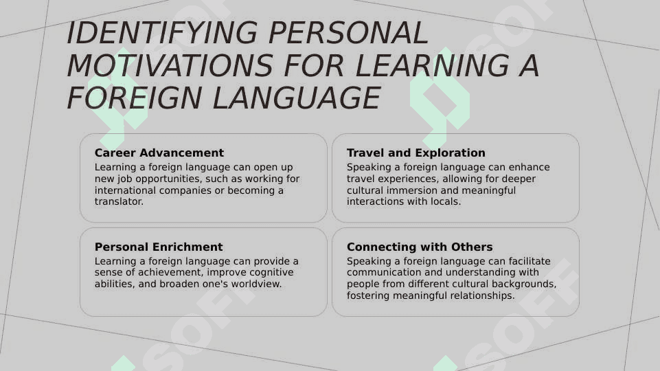 Correctly defining the purpose of learning a foreign language 4