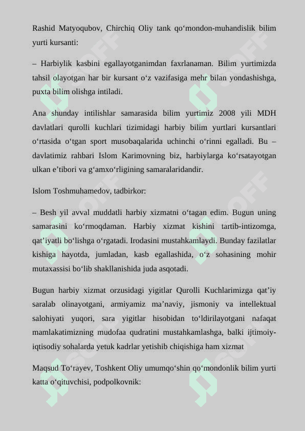 14-YANVAR  VATAN HIMOYACHILARI KUNI 1