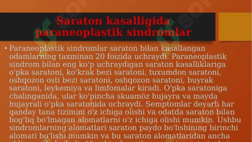 Paraneoplastik sindrim 4