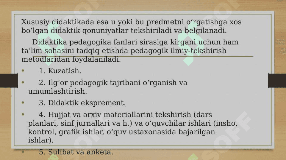 Didaktika-pedagogik ta'lim nazariyasi 6