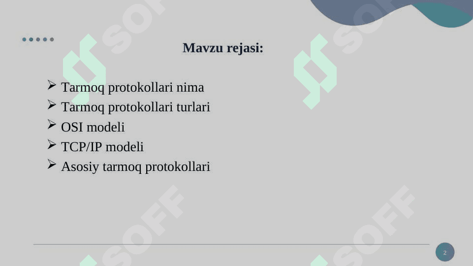 Tarmoq protokollari 2