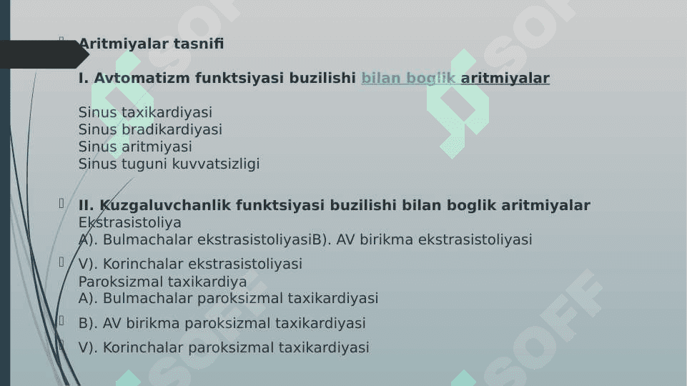 Yurak aritmiyalari 6