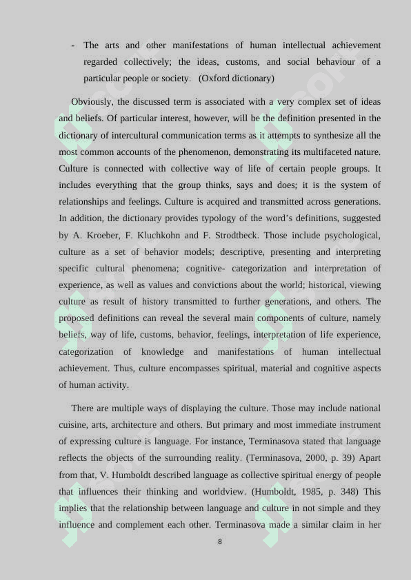 Linguocultural aspect of fictional text 8