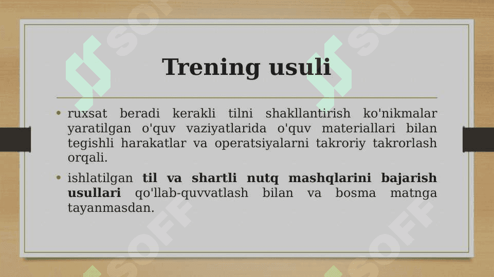 Chet tillarini o’qitish metodikalari 7