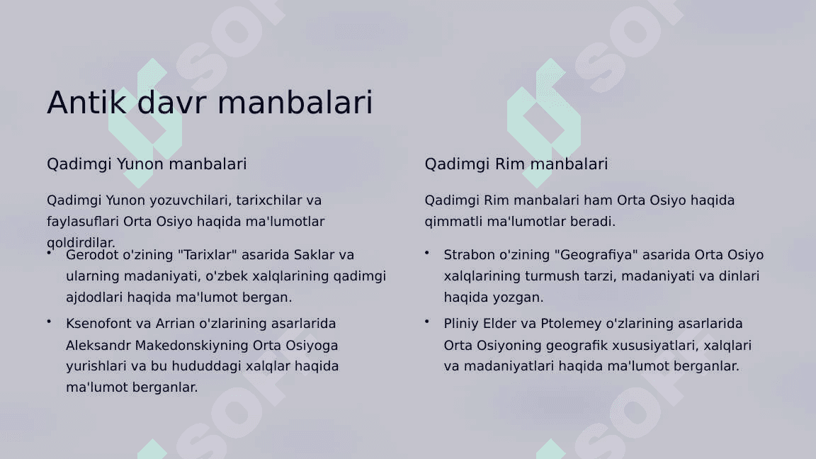 Orta Osiyo Tarixiga oid Yevropa Manbalari 2