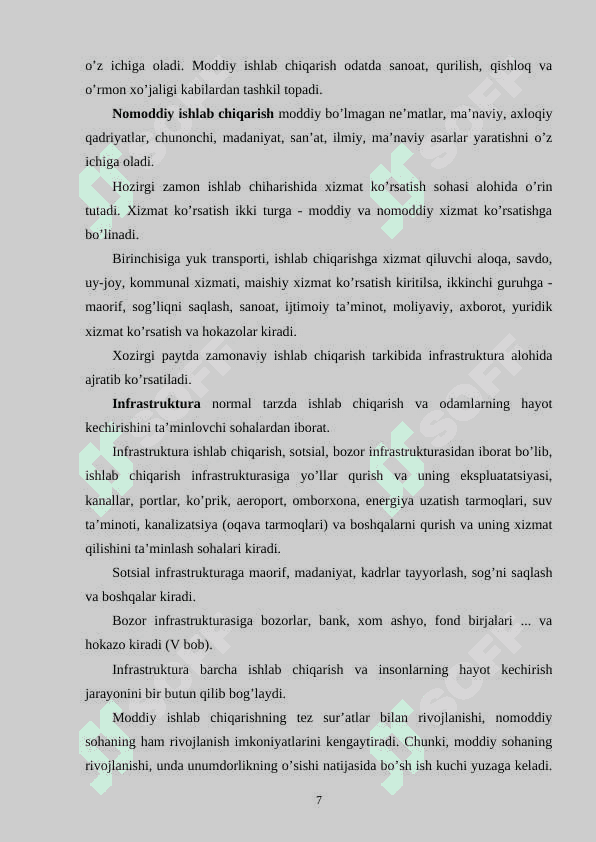 Iqtisodiy faoliyat va uning turlari 7