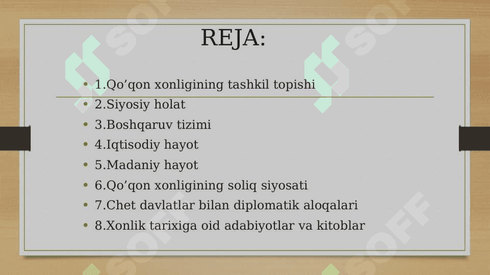 Qo’qon xonligidagi ijtimoiy-iqtisodiy, siyosiy, madaniy holat 2