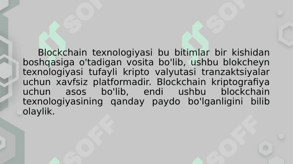 Blokcheyn tizimining rivojlanishi 5