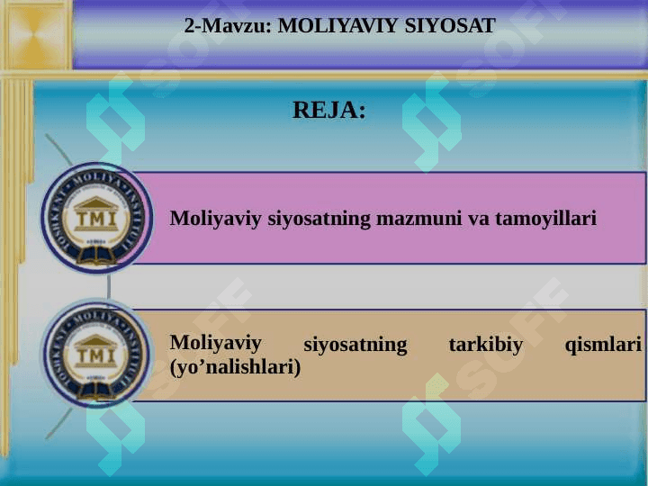 MOLIYAVIY SIYOSAT 2