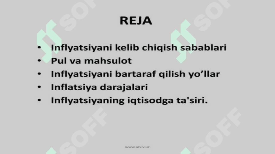 Inflyatsiya va uning turlari 2