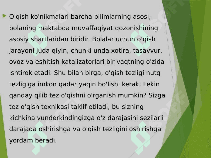 Tez oʻqitishga oʻrgatish 2