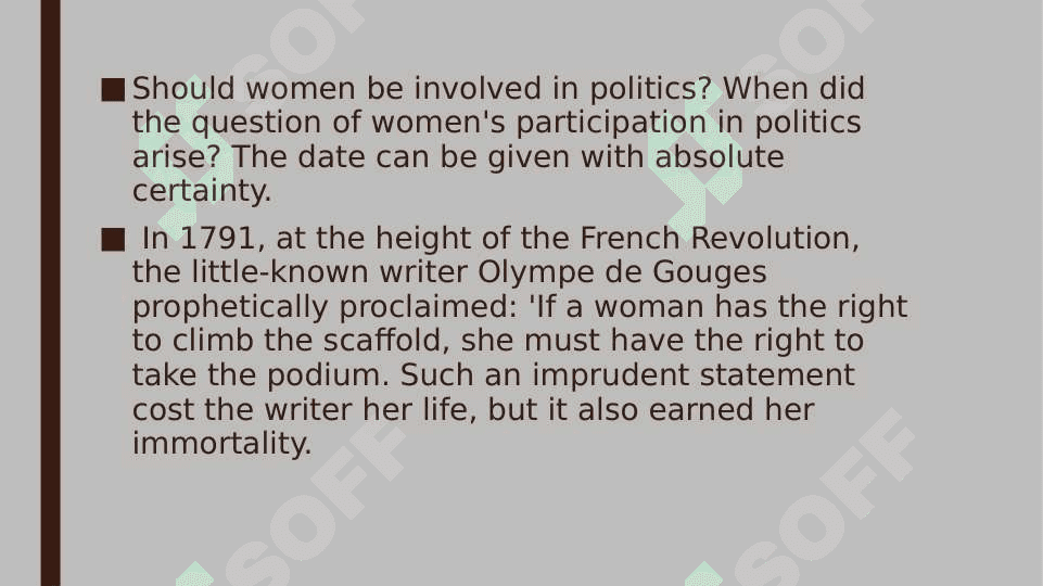 Women and politics 2
