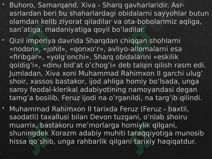 Muhammad Rahimxon II 2