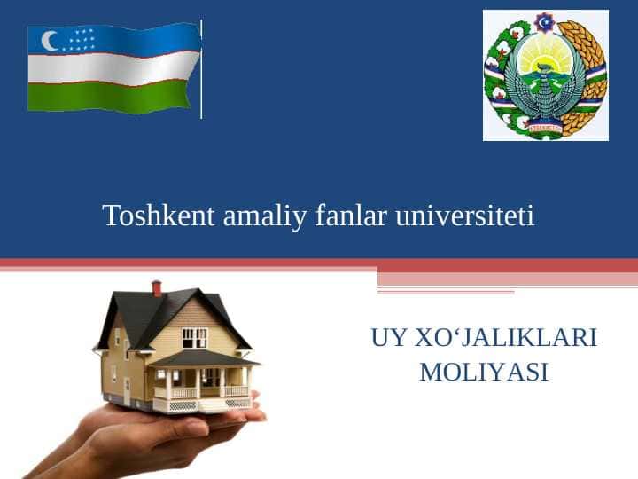 UY XO‘JALIKLARI MOLIYASI