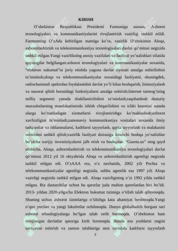 O`QUV MARKAZI MA’LUMOTLAR BAZASINI YARATISH 3