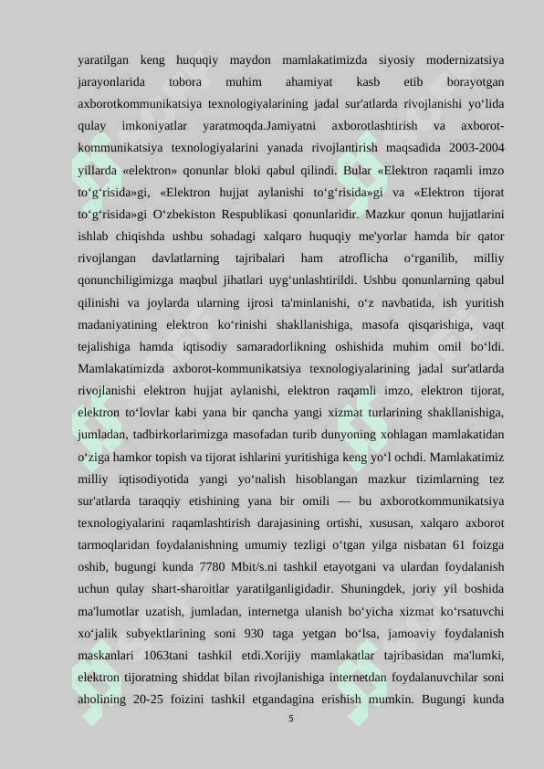 O`QUV MARKAZI MA’LUMOTLAR BAZASINI YARATISH 5