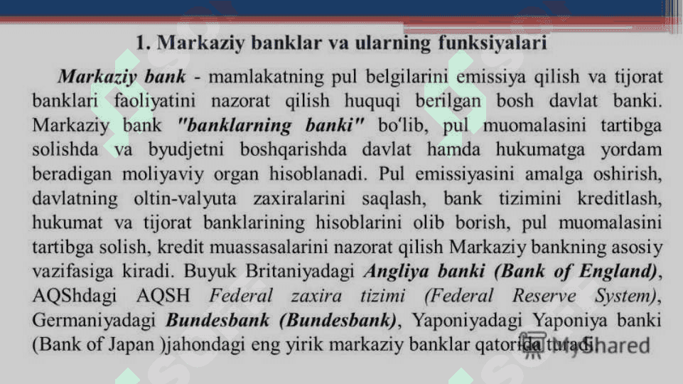 Moliyaviy vositachilar va ularning turlari 2