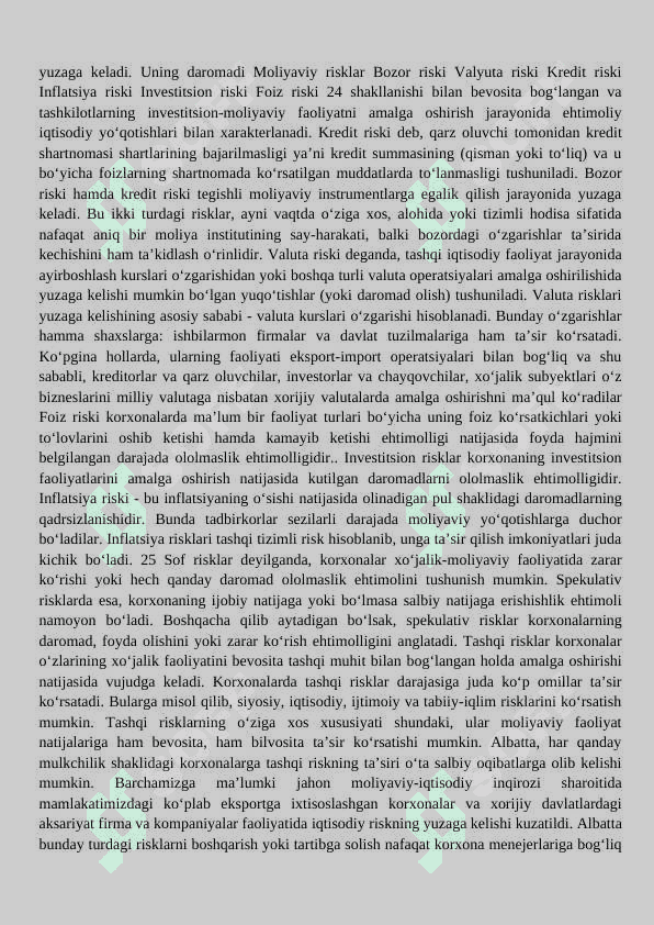 MOLIYAVIY RISKLAR 7