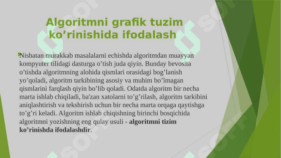 Algoritm asosiy tushunchasi 4