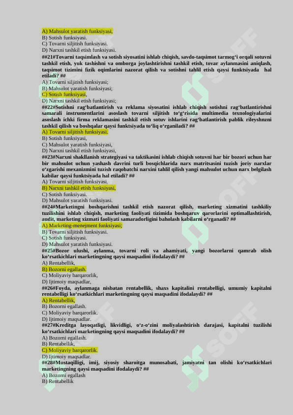 Marketing test javoblari 3