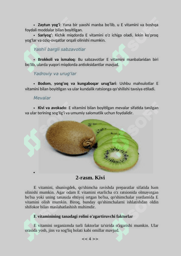 Vitaminlar ( E vitamini ) 4