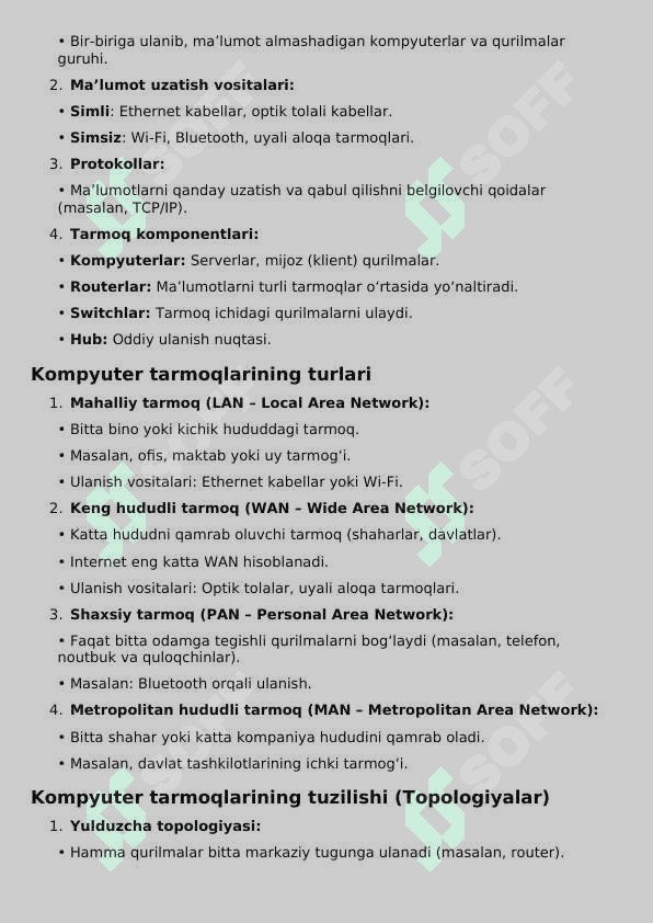 Kompyuter tarmoqlari 2