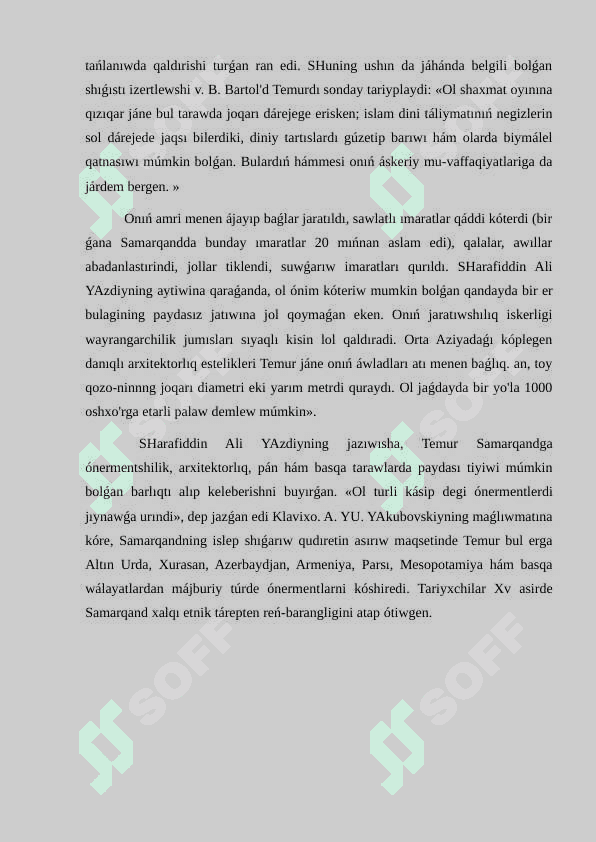 Ámir Temur hám Temuriyler dáwiri arxitekturası 8