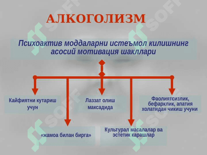 Алкоголизм. Алкогол психозлари 8