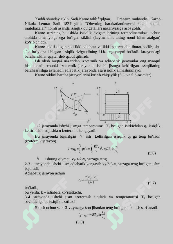 TERMODINAMIKANING BIRINCHI QONUNI IKKINCHI QONUNI 6