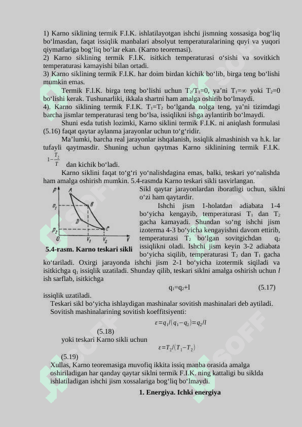 TERMODINAMIKANING BIRINCHI QONUNI IKKINCHI QONUNI 8
