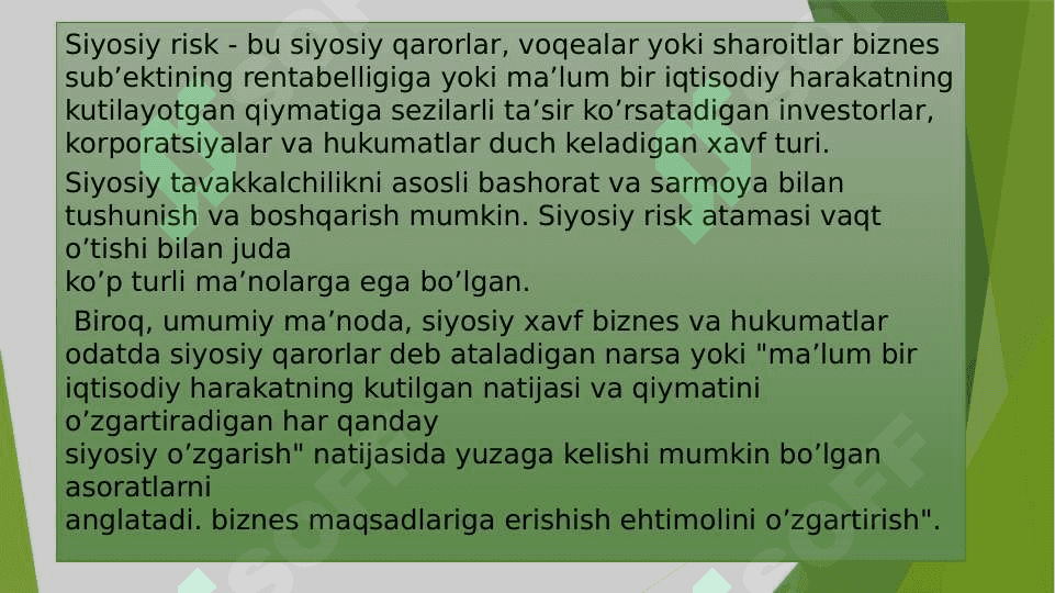 Siyosiy risk darajasi 2
