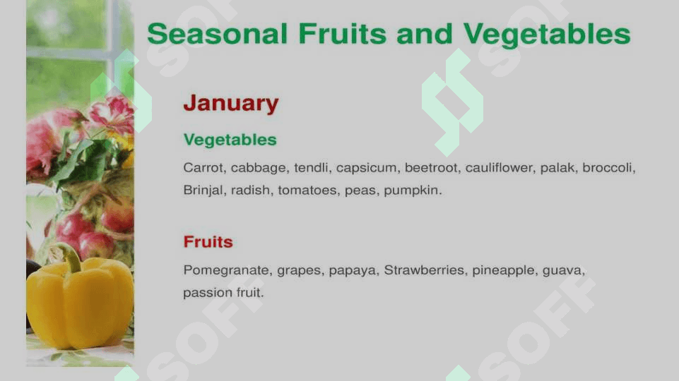 FRUITS AND VEGETABLES 4