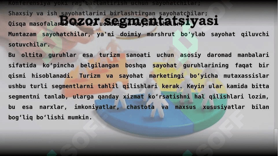 Bozor segmenti va xaridor turlari 8